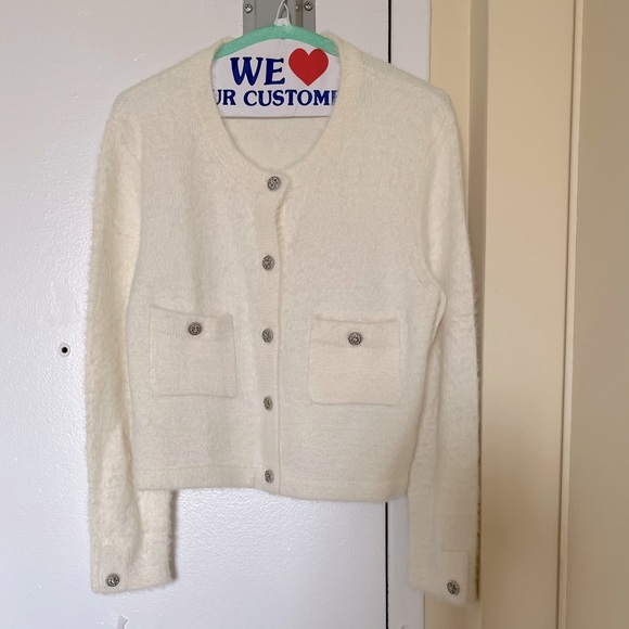 Maje Sweaters - Maje fuzzy cardigan in size FR 36/ small